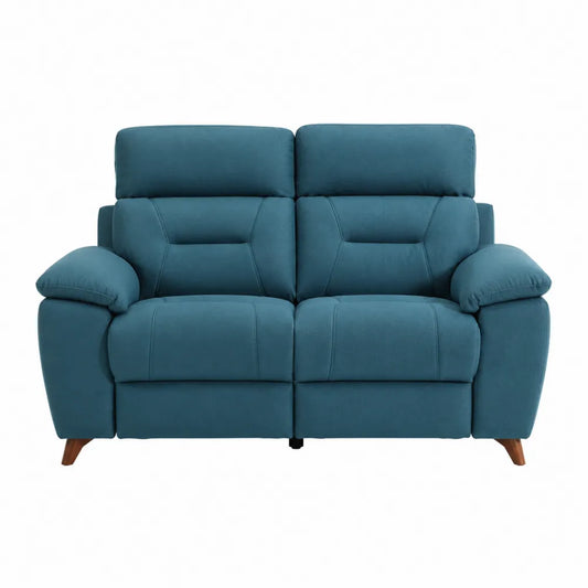 Dwuosobowa sofa z mikrofibry turkusowa 150 cm